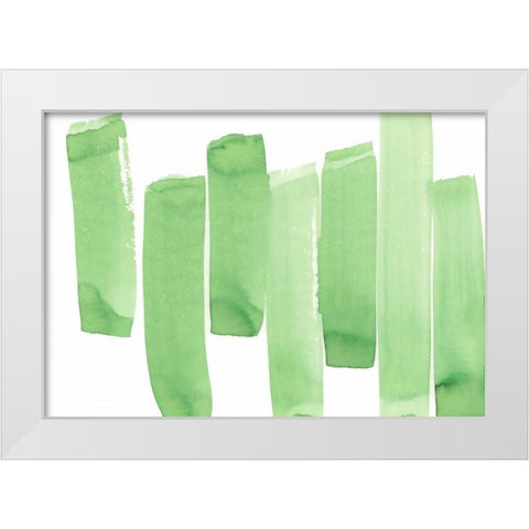 Garden Abstraction 26 White Modern Wood Framed Art Print by Buddenhaugen, Sophia