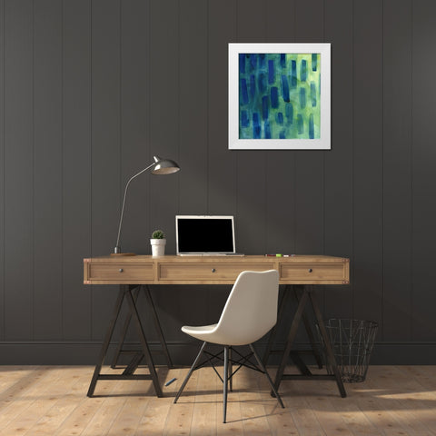 Garden Abstraction 28 White Modern Wood Framed Art Print by Buddenhaugen, Sophia