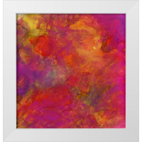 Garden Abstraction 30 White Modern Wood Framed Art Print by Buddenhaugen, Sophia