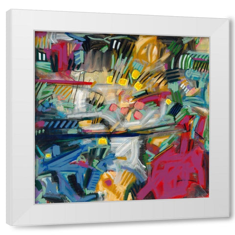 Influence White Modern Wood Framed Art Print by Kaplinsky, Matt