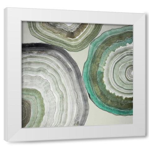Modern Geode 4 White Modern Wood Framed Art Print by Swanson, CJ