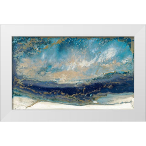 Midnight Meditation White Modern Wood Framed Art Print by Bering, Blakely