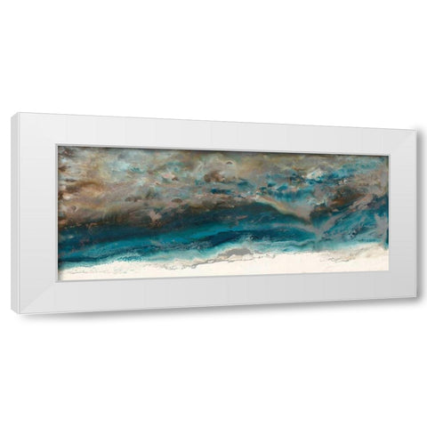 Mystic Surface White Modern Wood Framed Art Print by Bering, Blakely