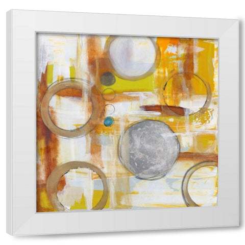Untangled Geometry White Modern Wood Framed Art Print by Hutton