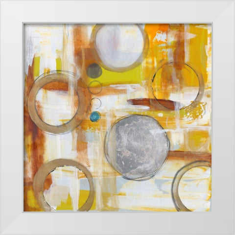 Untangled Geometry White Modern Wood Framed Art Print by Hutton