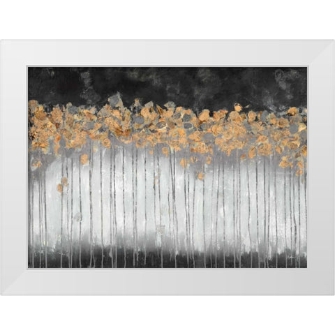 Midnight Forest White Modern Wood Framed Art Print by Walters, Delsy