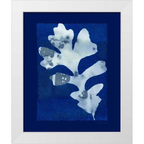 Cyanotype Oak White Modern Wood Framed Art Print by Zamudio, Dan