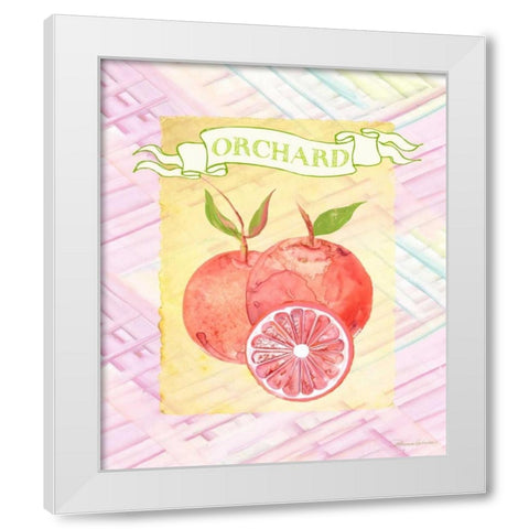Citrus Orchard 2 White Modern Wood Framed Art Print by Haberier, Patricia
