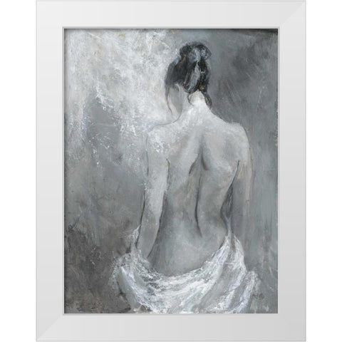 Draped Figure 2 White Modern Wood Framed Art Print by Wallis, Karen