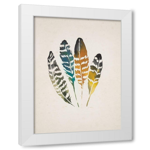 Destiny - Textured White Modern Wood Framed Art Print by Swartz, Megan