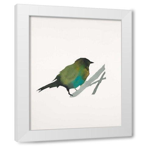 Water Bird 3 White Modern Wood Framed Art Print by Swartz, Megan