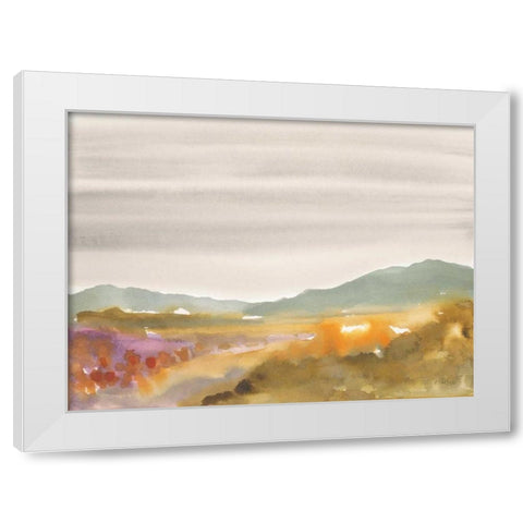 Mountain Haze White Modern Wood Framed Art Print by Swartz, Megan