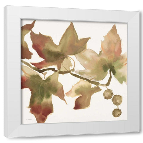 Autumn Song II White Modern Wood Framed Art Print by Swartz, Megan