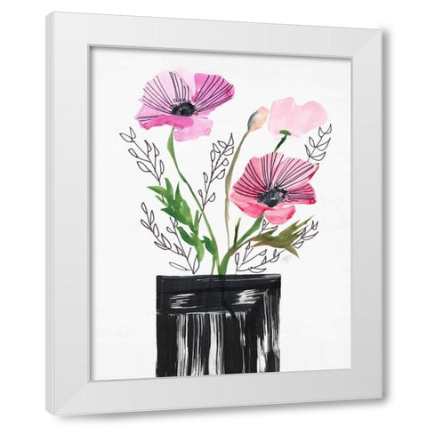 Light Heart White Modern Wood Framed Art Print by Swartz, Megan