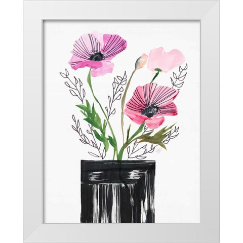 Light Heart White Modern Wood Framed Art Print by Swartz, Megan