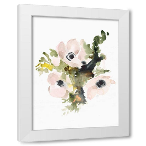 Winter Bouquet 1 White Modern Wood Framed Art Print by Swartz, Megan
