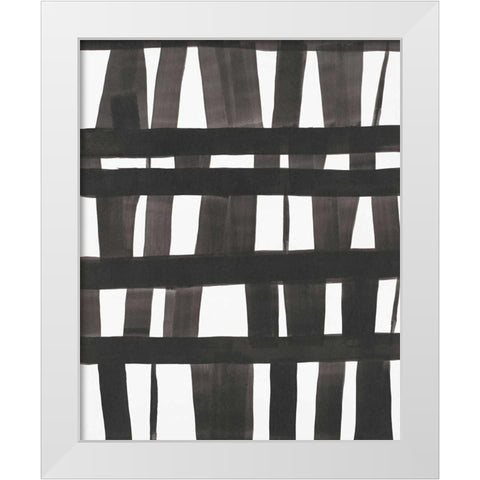 Global Weave White Modern Wood Framed Art Print by Swartz, Megan