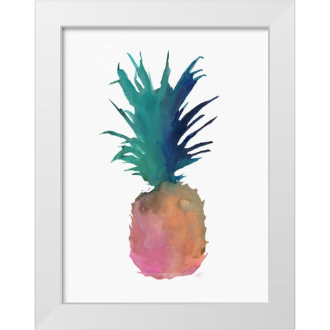 Tropical Life 1 White Modern Wood Framed Art Print by Swartz, Megan