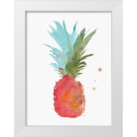 Tropical Life 3 White Modern Wood Framed Art Print by Swartz, Megan
