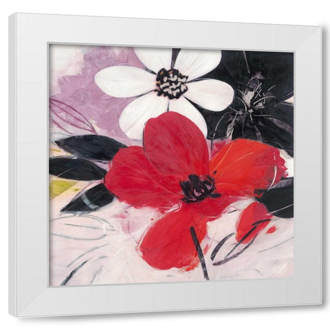 Elan 1 White Modern Wood Framed Art Print by Ivo
