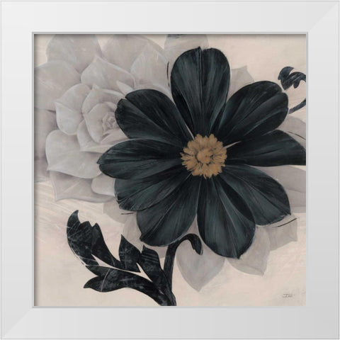 Blossom and Succulent Black White Modern Wood Framed Art Print by Stoyanov, Ivo
