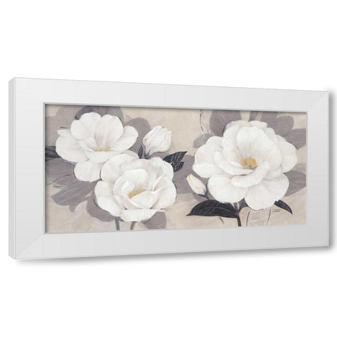 Unfolding Blossoms White Modern Wood Framed Art Print by Stoyanov, Ivo
