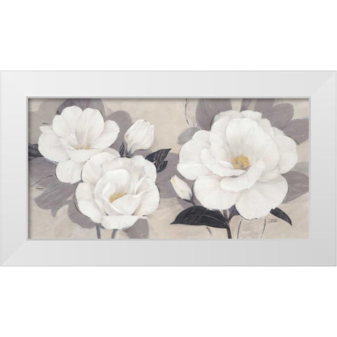 Unfolding Blossoms White Modern Wood Framed Art Print by Stoyanov, Ivo