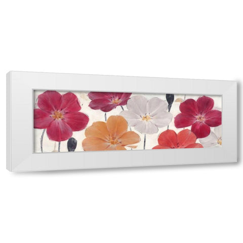 Autumn Party Panel White Modern Wood Framed Art Print by Stoyanov, Ivo