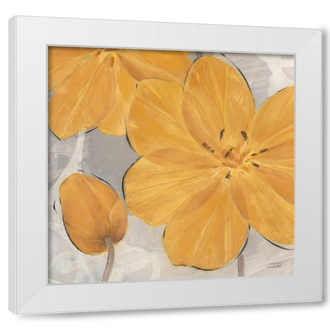 Amber Brights 2 White Modern Wood Framed Art Print by Stoyanov, Ivo