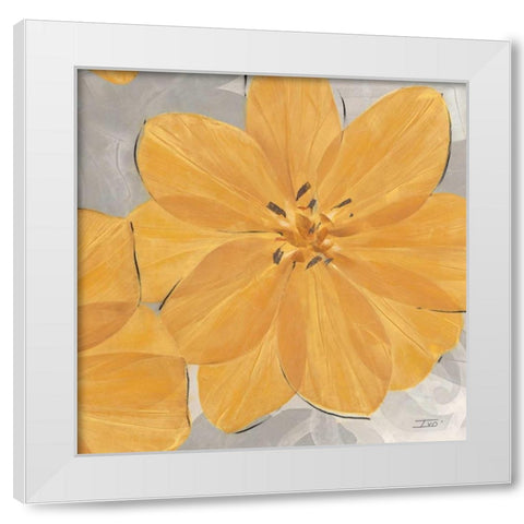 Amber Brights 3 White Modern Wood Framed Art Print by Stoyanov, Ivo
