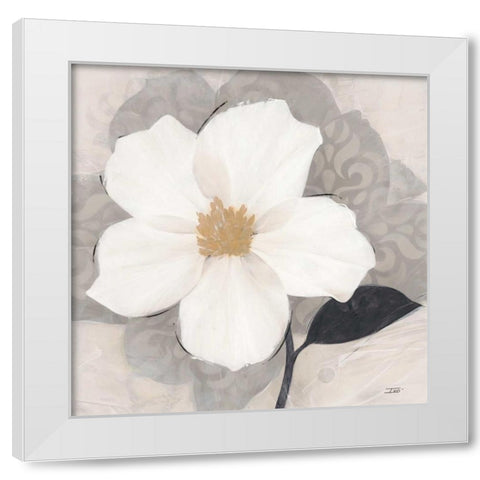 ?lÃ©gance Blanc White Modern Wood Framed Art Print by Stoyanov, Ivo