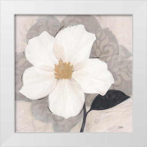 ?lÃ©gance Blanc White Modern Wood Framed Art Print by Stoyanov, Ivo