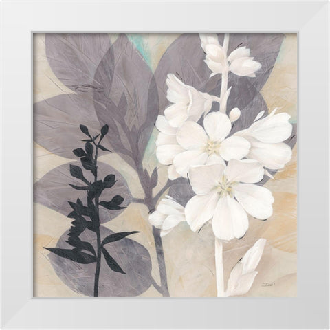 Botanical Story 2 White Modern Wood Framed Art Print by Stoyanov, Ivo