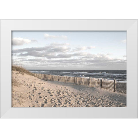 Ocean Clarity White Modern Wood Framed Art Print by Sememza, Marlana