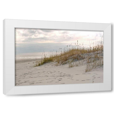 Calm by the Sea White Modern Wood Framed Art Print by Sememza, Marlana