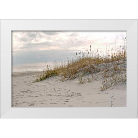 Calm by the Sea White Modern Wood Framed Art Print by Sememza, Marlana