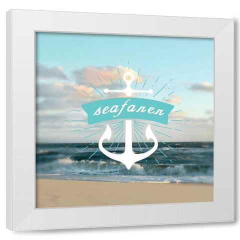 Seafarer White Modern Wood Framed Art Print by Sememza, Marlana