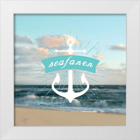 Seafarer White Modern Wood Framed Art Print by Sememza, Marlana