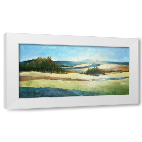 Far Horizons White Modern Wood Framed Art Print by Kroeker, Wendy