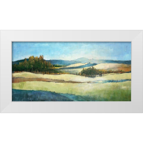 Far Horizons White Modern Wood Framed Art Print by Kroeker, Wendy