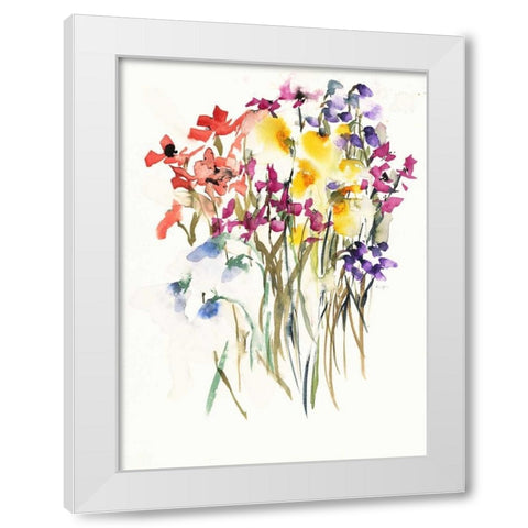 Garden Soiree 2 White Modern Wood Framed Art Print by Johannesson, Karin