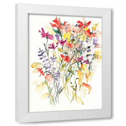 Laughing Lupines 1 White Modern Wood Framed Art Print by Johannesson, Karin