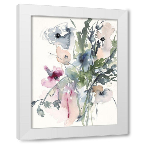 Simplicity Bouquet White Modern Wood Framed Art Print by Johannesson, Karin