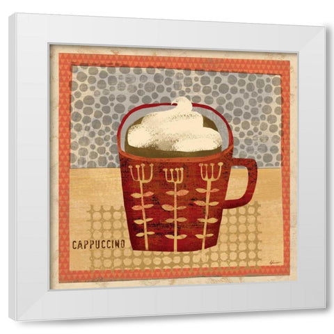 Barrista Beauty 2 White Modern Wood Framed Art Print by Faust, Richard
