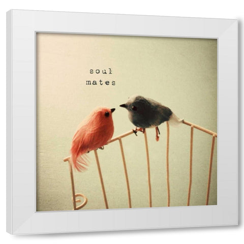 Soulmates White Modern Wood Framed Art Print by Susannah Tucker Photography