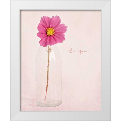 Quiet Floral Setting 1 White Modern Wood Framed Art Print by Susannah Tucker Photography