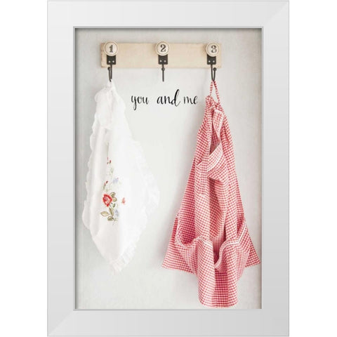 You and Me White Modern Wood Framed Art Print by Susannah Tucker Photography