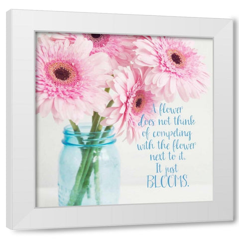 It Just Blooms White Modern Wood Framed Art Print by Susannah Tucker Photography