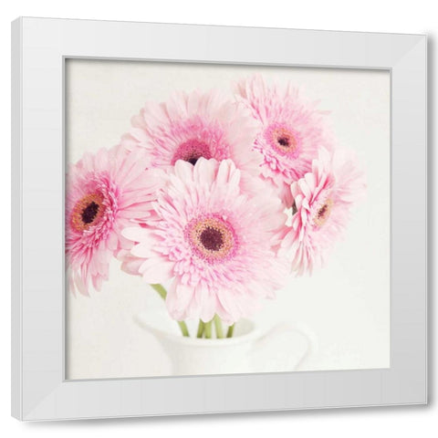 Pretty in Pink White Modern Wood Framed Art Print by Susannah Tucker Photography