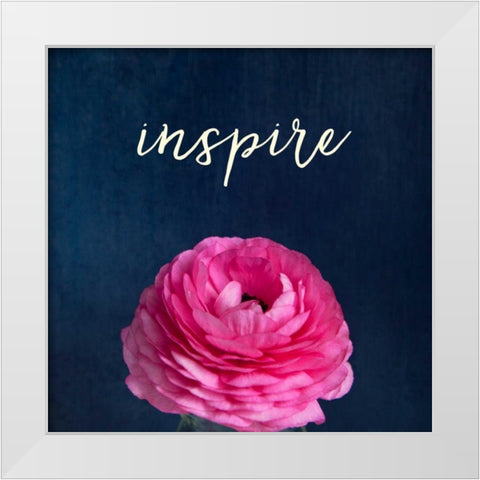 Inspire White Modern Wood Framed Art Print by Susannah Tucker Photography